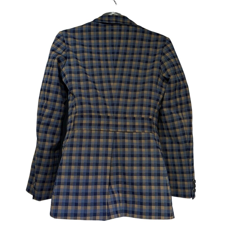 kingsmen blue plaid blazer coat womens Size M - Picture 2 of 3